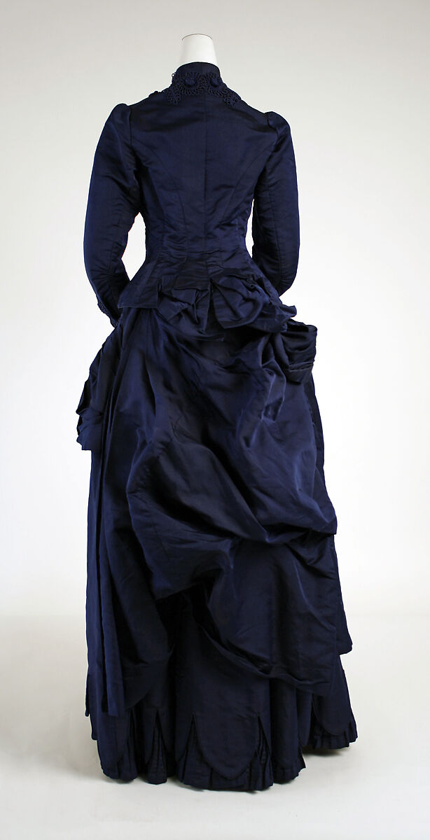 Dress, silk, American