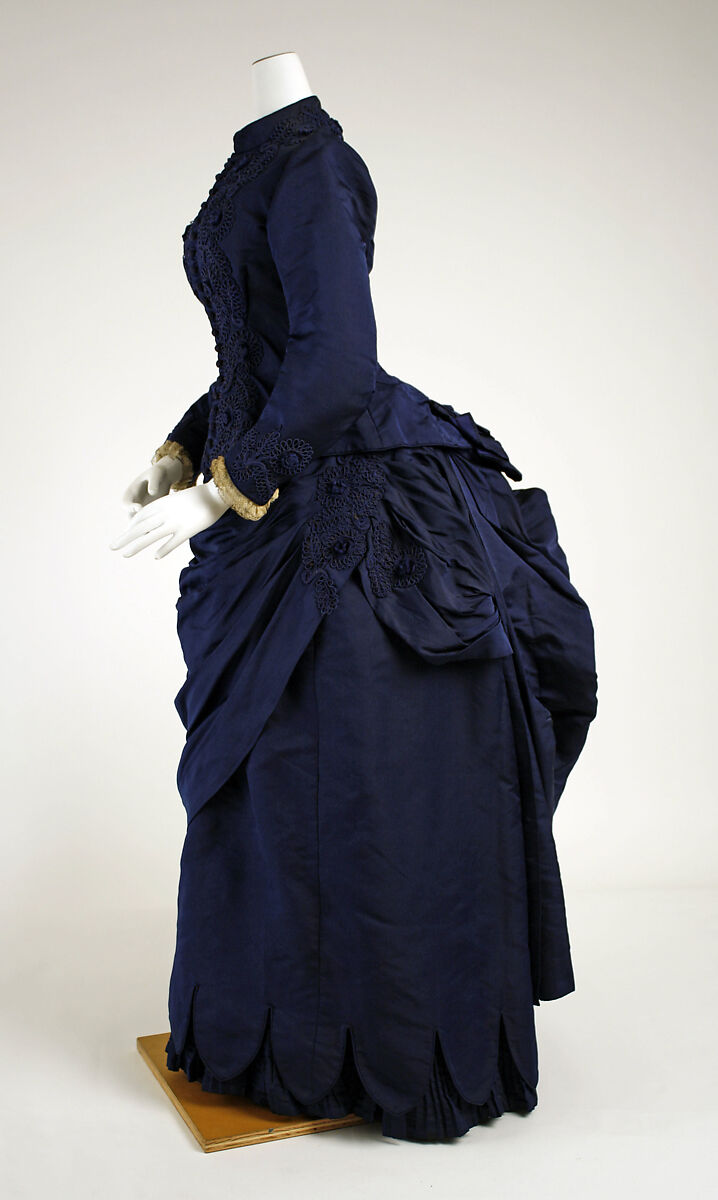 Dress, silk, American