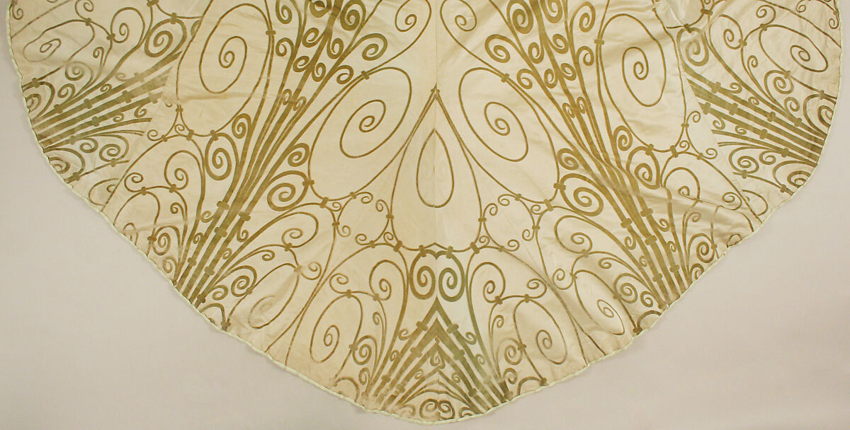 Ensemble, (a, b) House of Worth (French, 1858–1956), (a, b) silk, simulated pearls, rhinestones
(c, d) silk, wood, metal, rhinestones, French