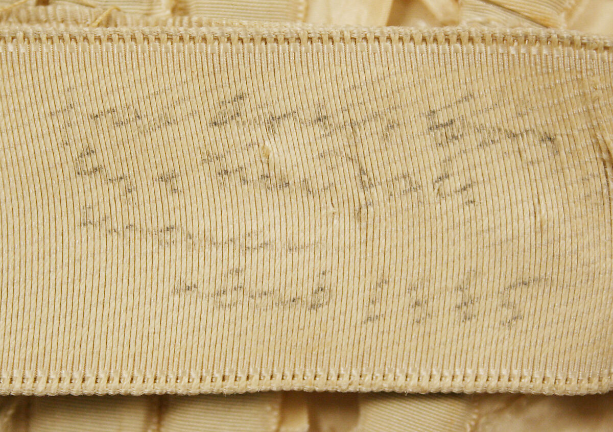 Ensemble, (a, b) House of Worth (French, 1858–1956), (a, b) silk, simulated pearls, rhinestones
(c, d) silk, wood, metal, rhinestones, French