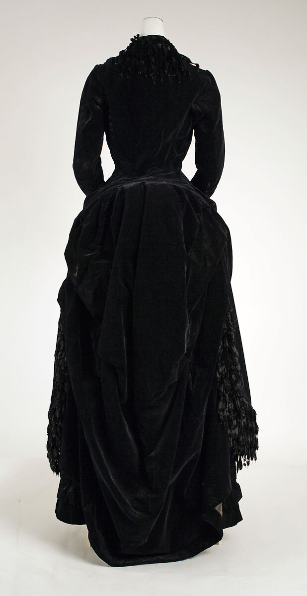 Walking ensemble, silk, probably American