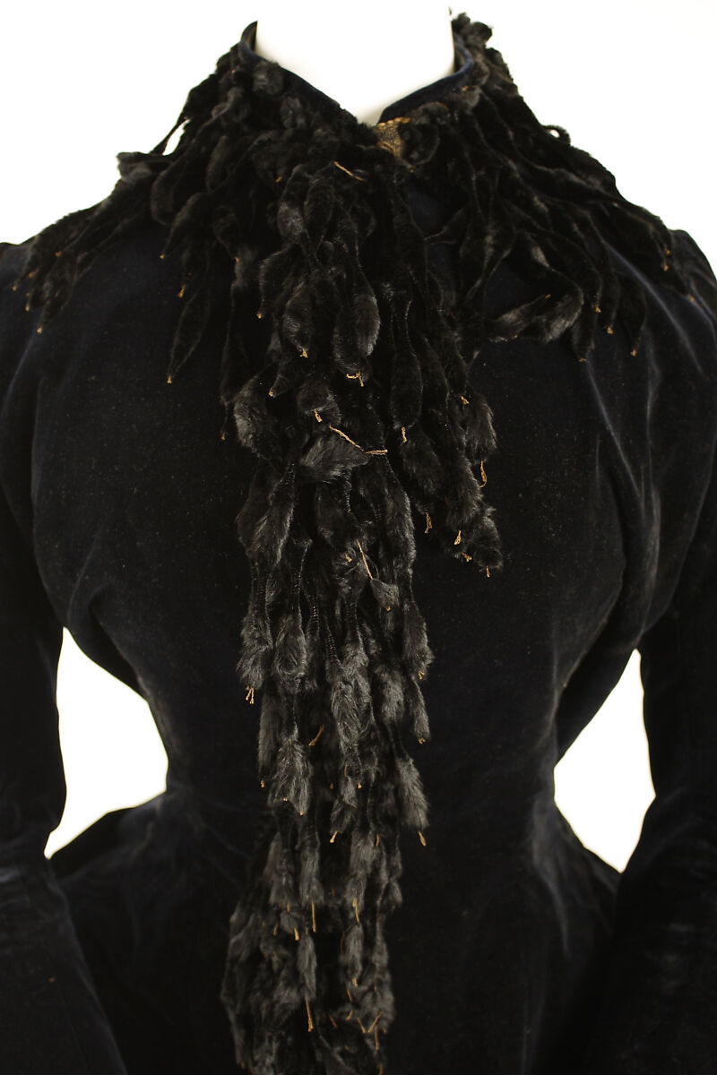 Walking ensemble, silk, probably American