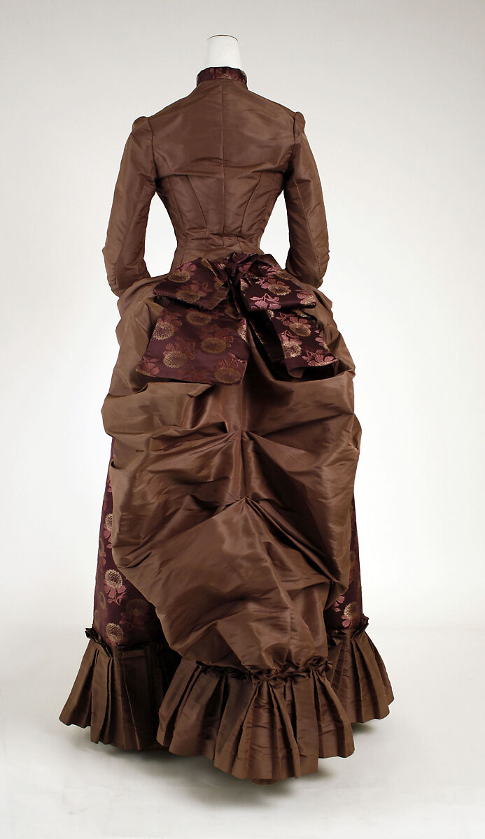 Wedding dress, silk, American