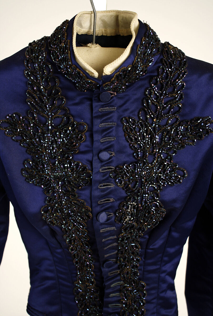 Dress, silk, glass, American