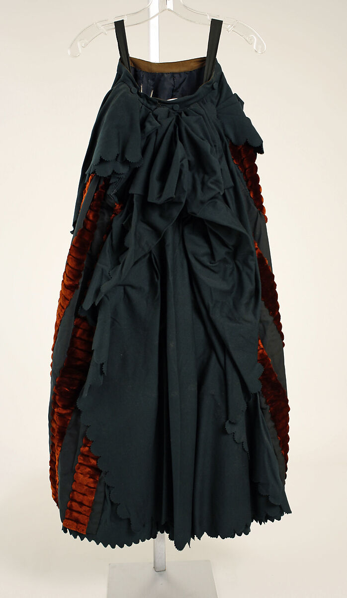 Walking dress, wool, American