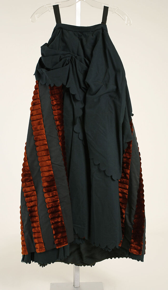 Walking dress, wool, American