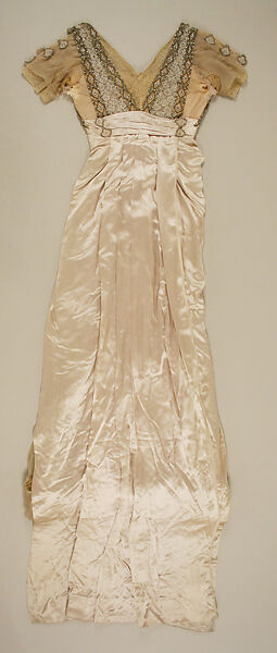 Dress, House of Worth (French, 1858–1956), silk, glass, metal, French