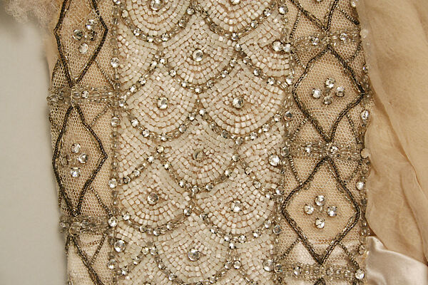 Dress, House of Worth (French, 1858–1956), silk, glass, metal, French