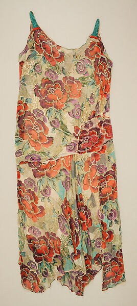 Evening dress, House of Worth (French, 1858–1956), silk, glass beads, French 