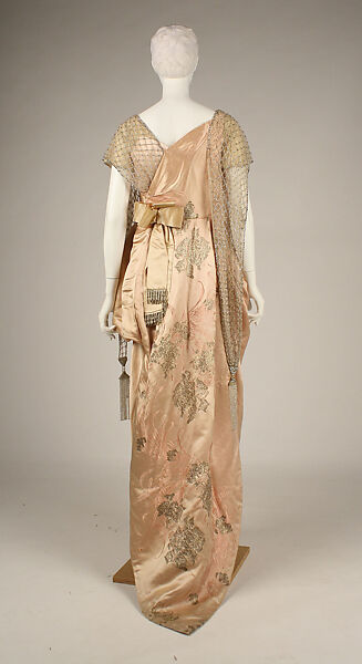 Evening dress, House of Worth (French, 1858–1956), silk, French