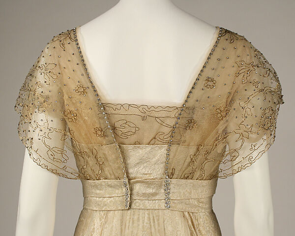 Evening dress, House of Worth (French, 1858–1956), silk, French