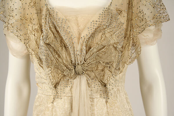 Evening dress, House of Worth (French, 1858–1956), silk, French