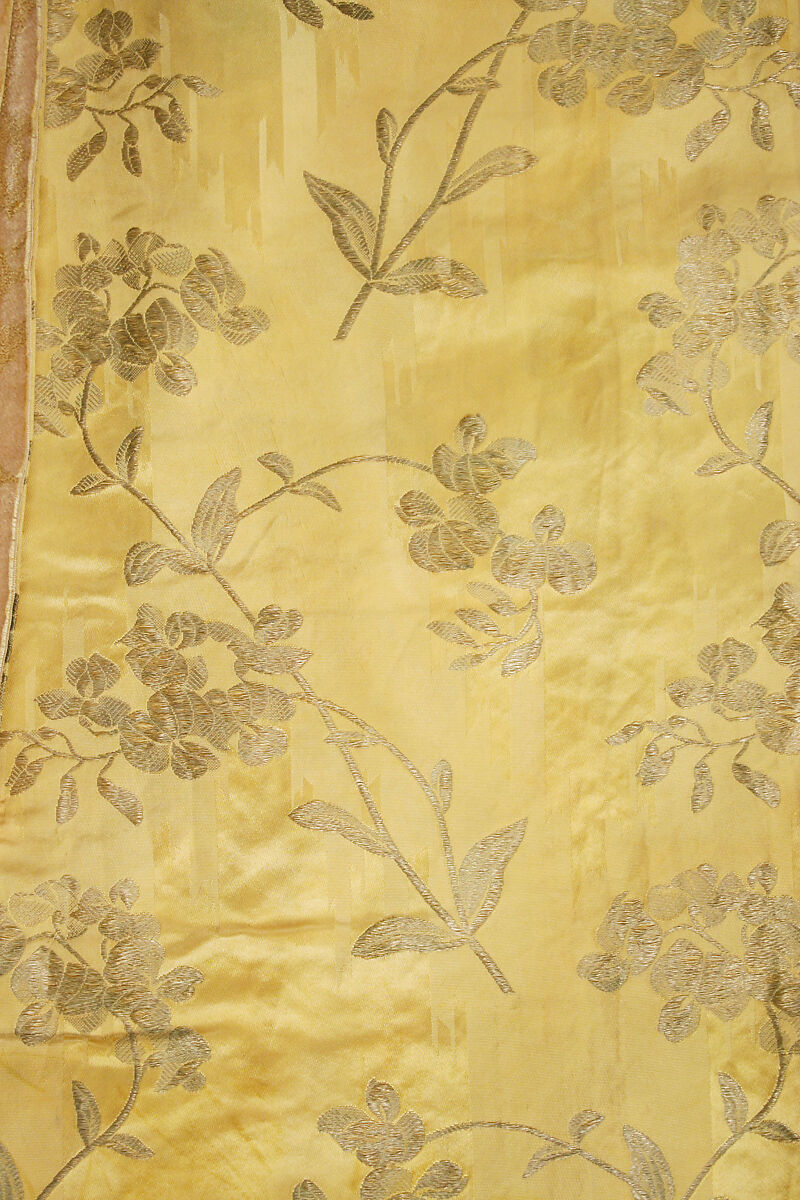 Evening dress, Maison Pingat (French), silk, metallic thread, glass, French