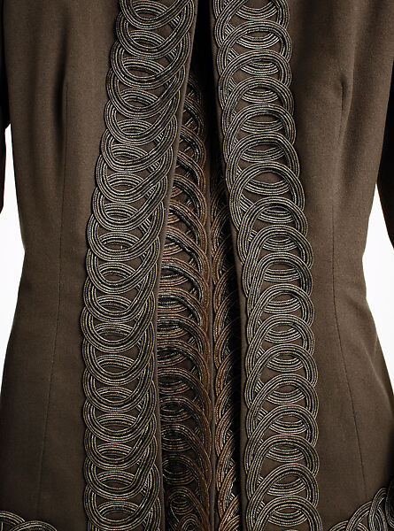 Ensemble, Redfern (1847–1940), wool, silk, cotton, metallic thread, French