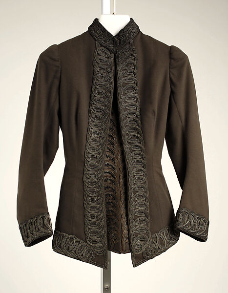 Ensemble, Redfern (1847–1940), wool, silk, cotton, metallic thread, French