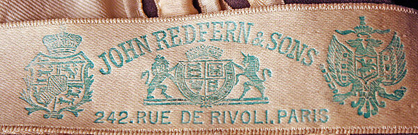 Ensemble, Redfern (1847–1940), wool, silk, cotton, metallic thread, French