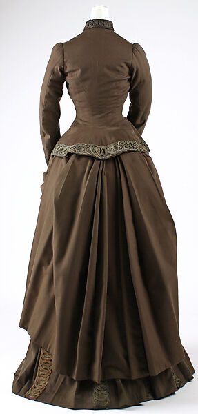 Ensemble, Redfern (1847–1940), wool, silk, cotton, metallic thread, French