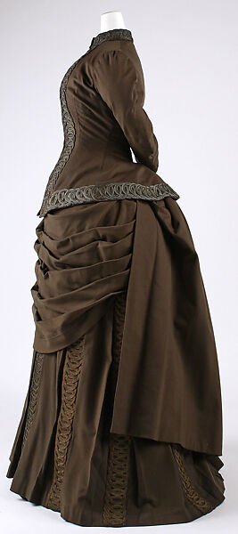 Ensemble, Redfern (1847–1940), wool, silk, cotton, metallic thread, French