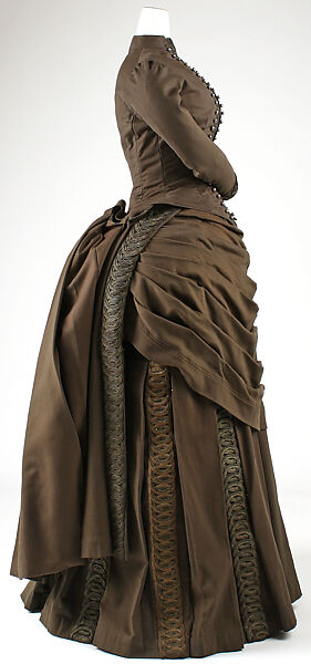 Ensemble, Redfern (1847–1940), wool, silk, cotton, metallic thread, French