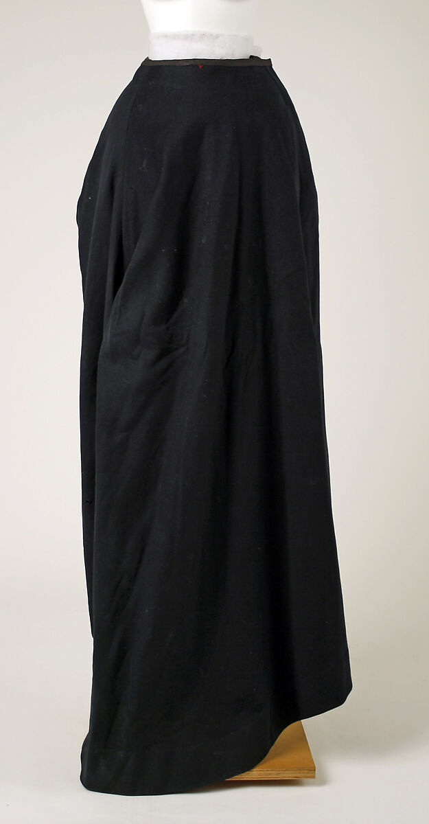 Riding habit, wool, silk, American