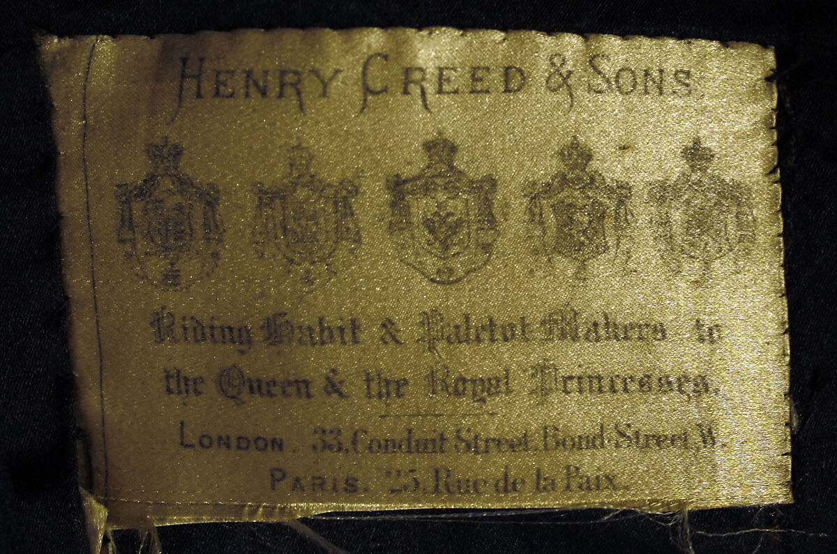 Riding habit, wool, British