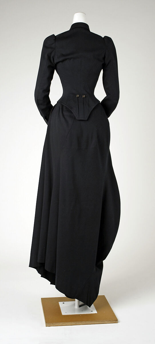 Riding habit, J. White, wool, silk, American