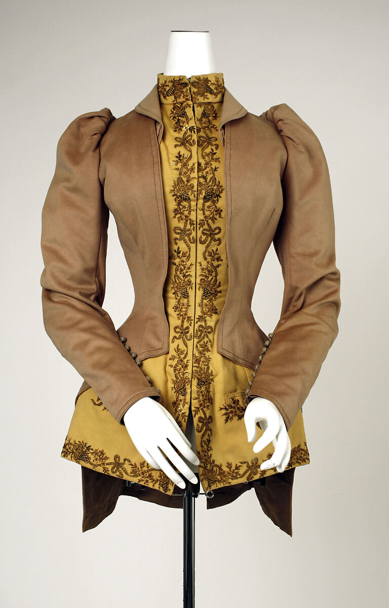 Jacket, wool, silk, German 