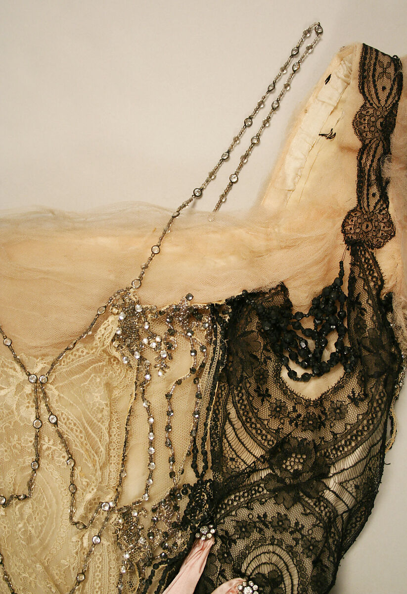 Evening dress, jet, American