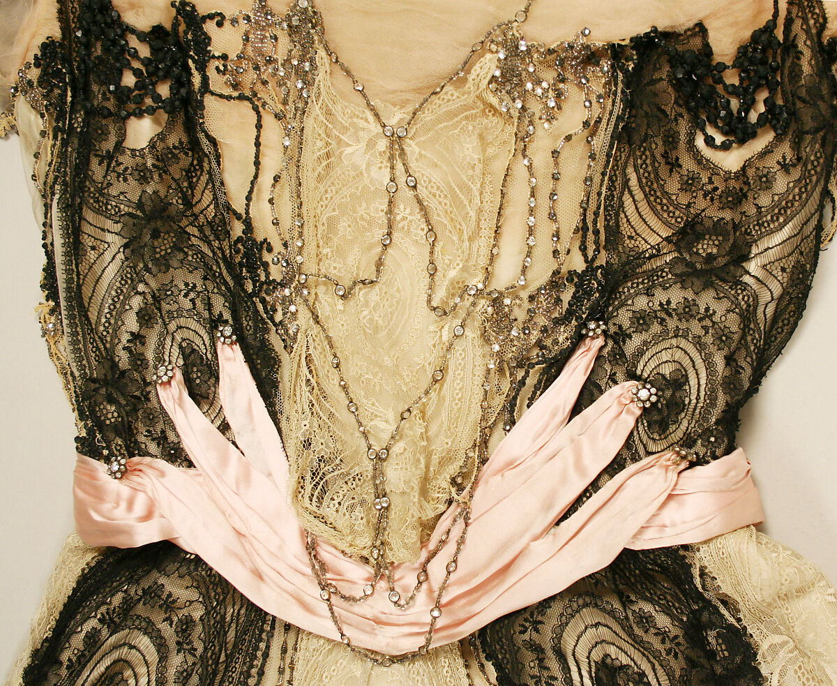 Evening dress, jet, American