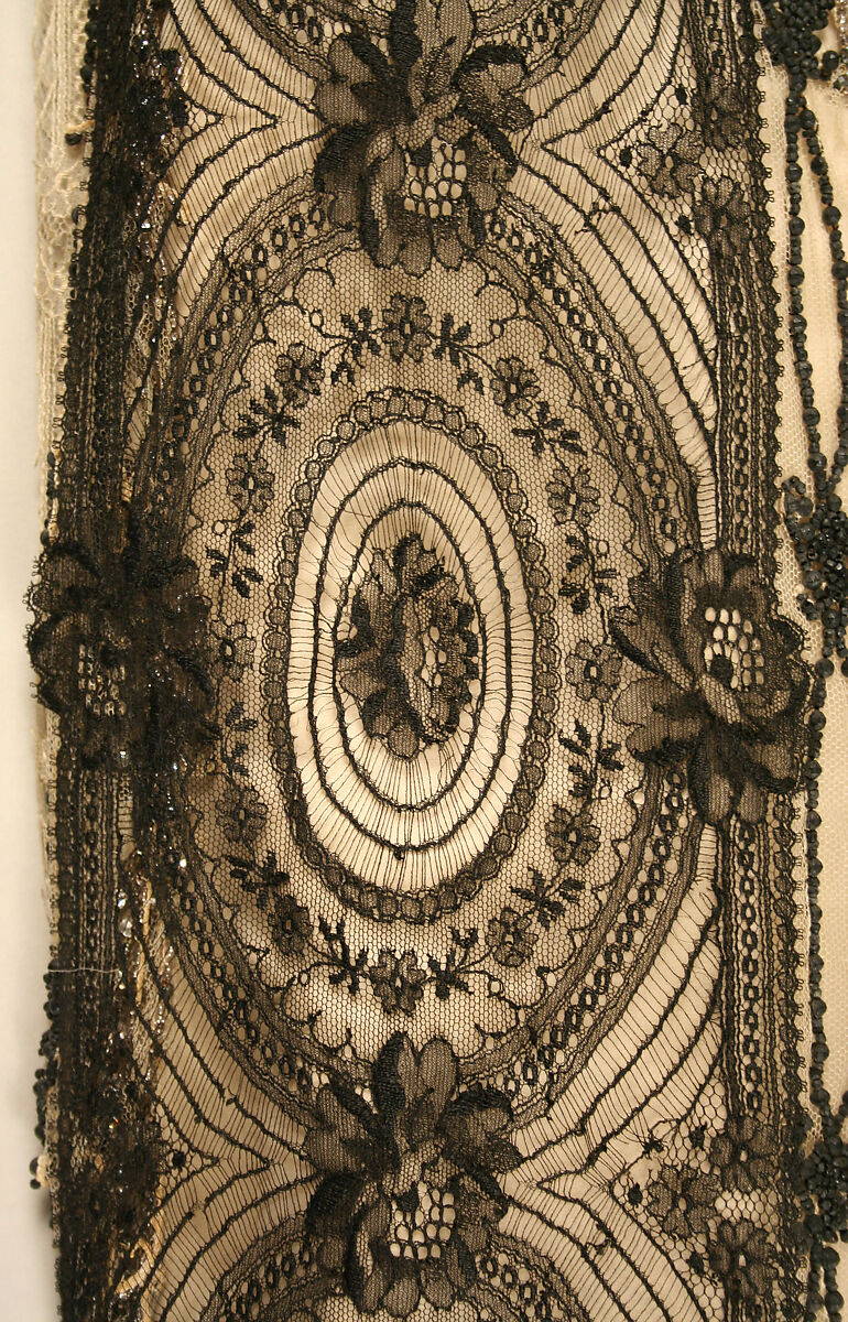 Evening dress, jet, American