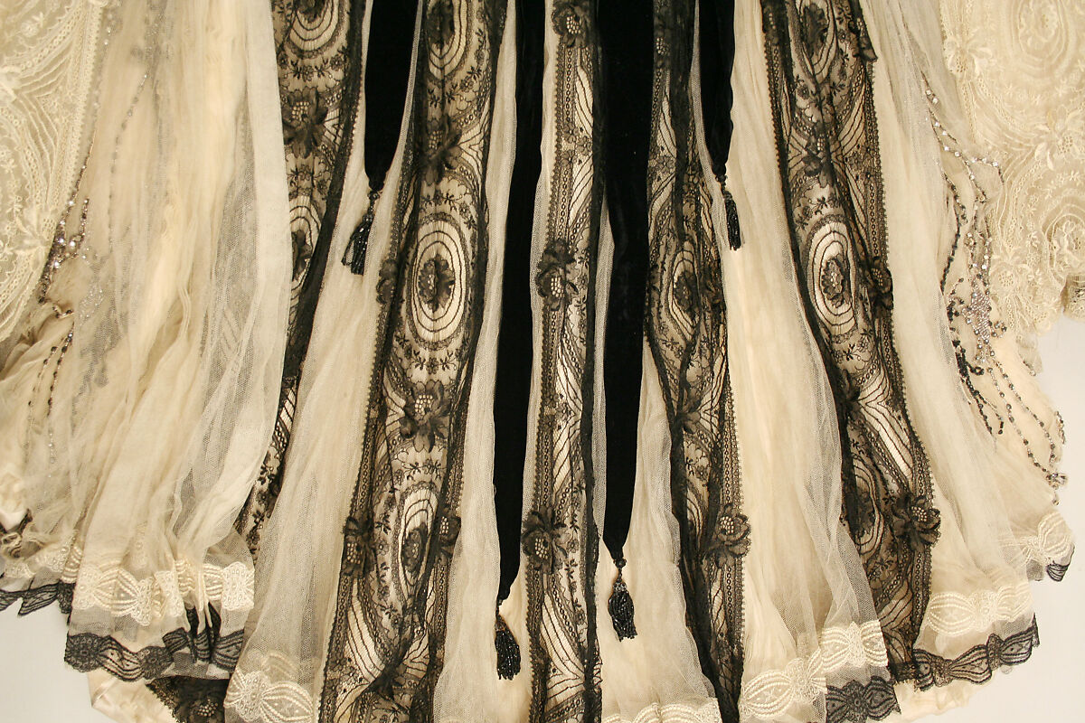 Evening dress, jet, American
