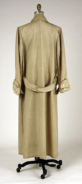 Duster, wool, silk, American or European