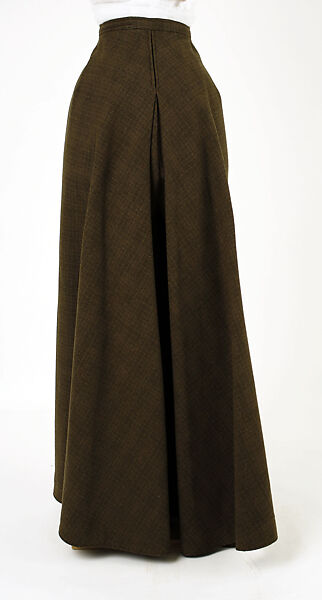Bifurcated skirt, wool, American or European