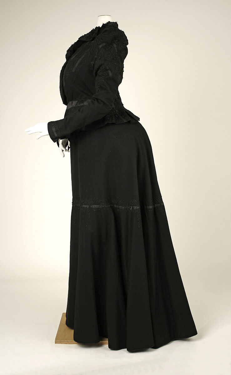 Afternoon suit, wool, silk, French