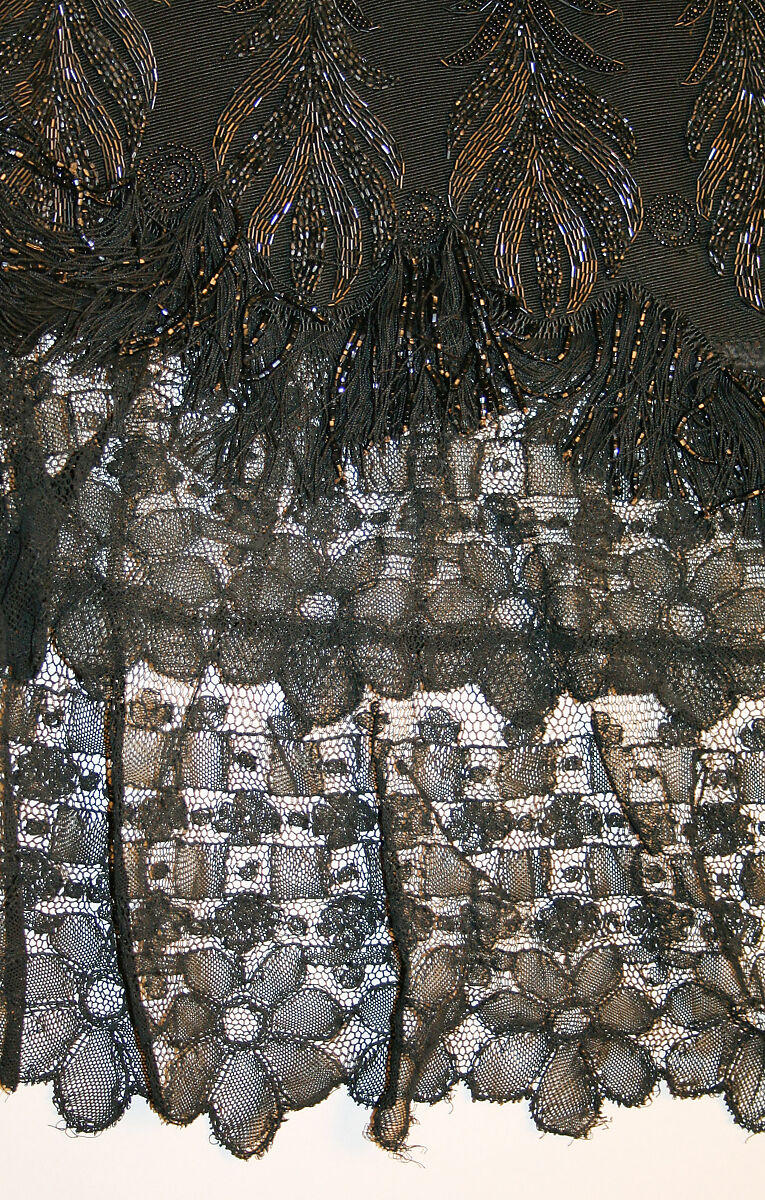 Cape, Maison Pingat (French), silk, jet, French