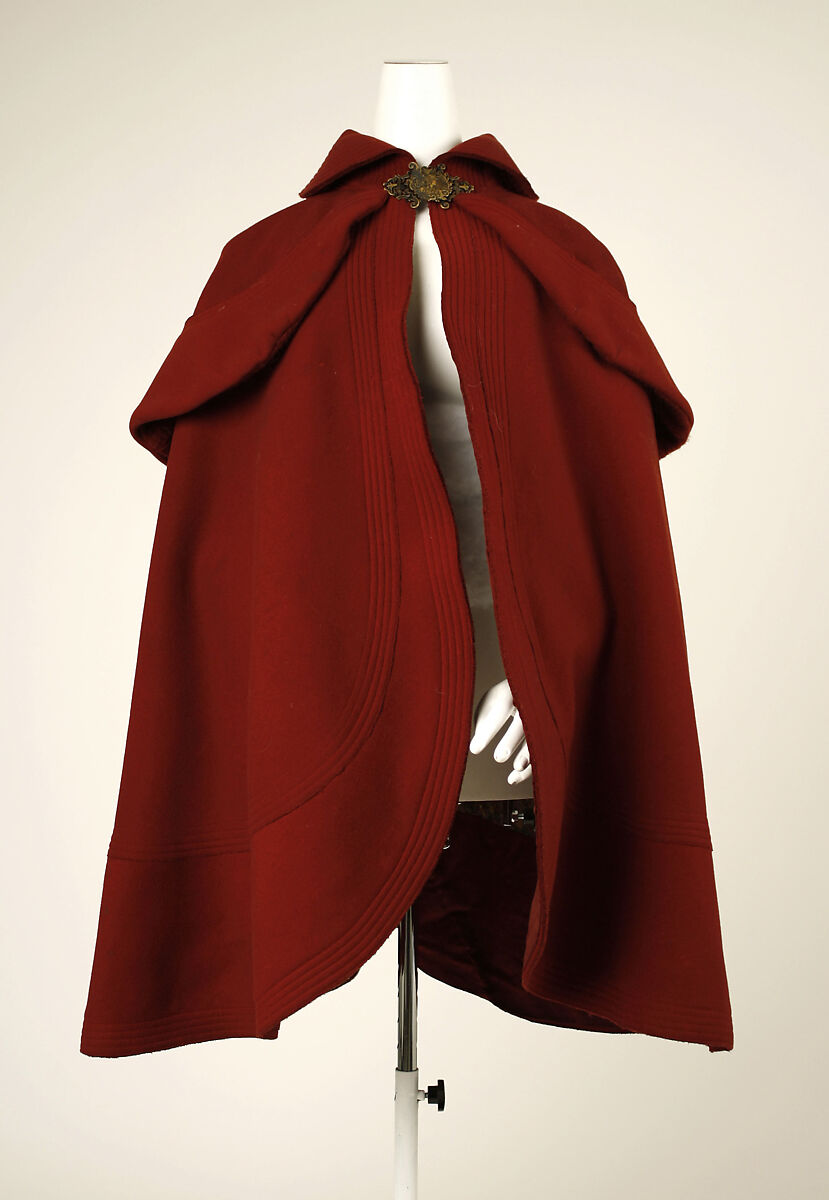 Skating cape, wool, French 