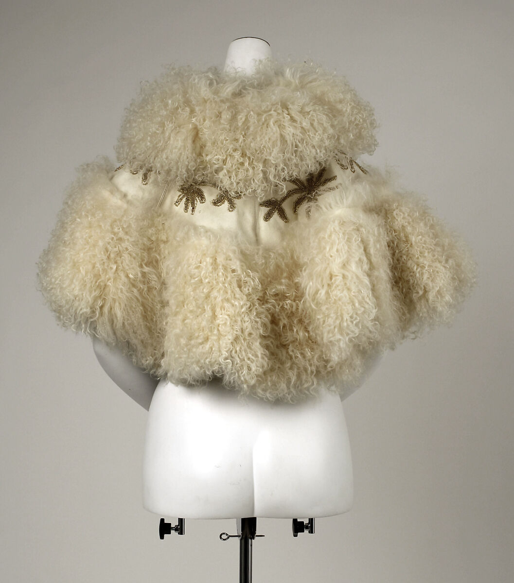 Cape, lamb leather, American
