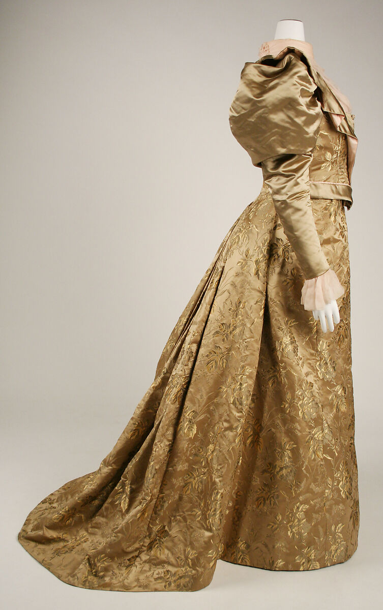 Dress, silk, probably American
