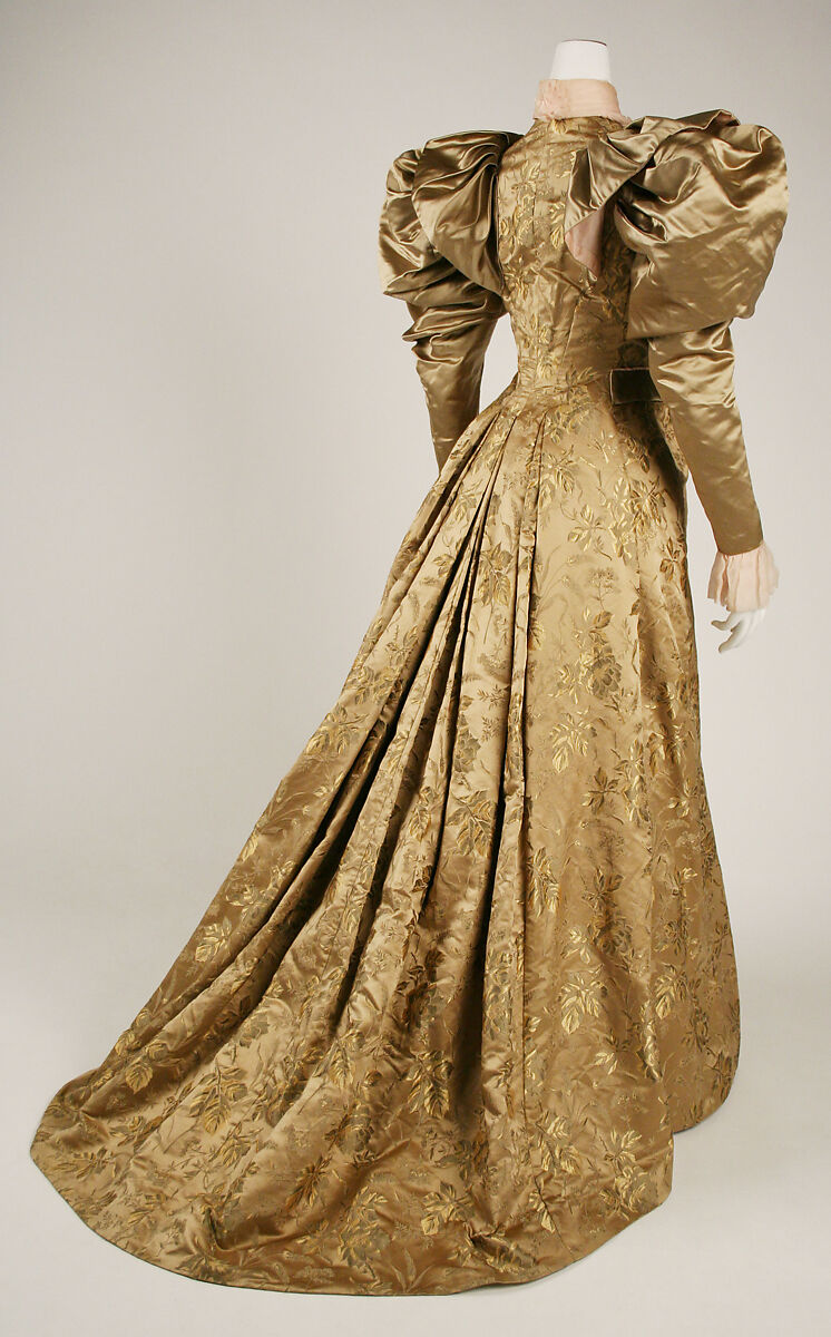 Dress, silk, probably American