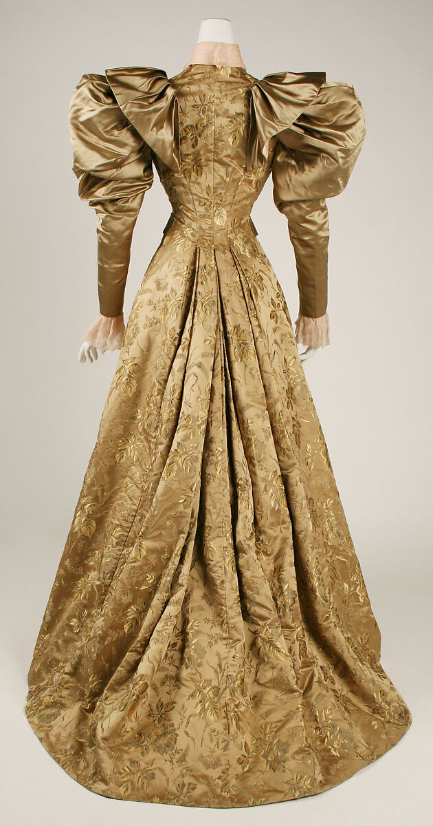 Dress, silk, probably American