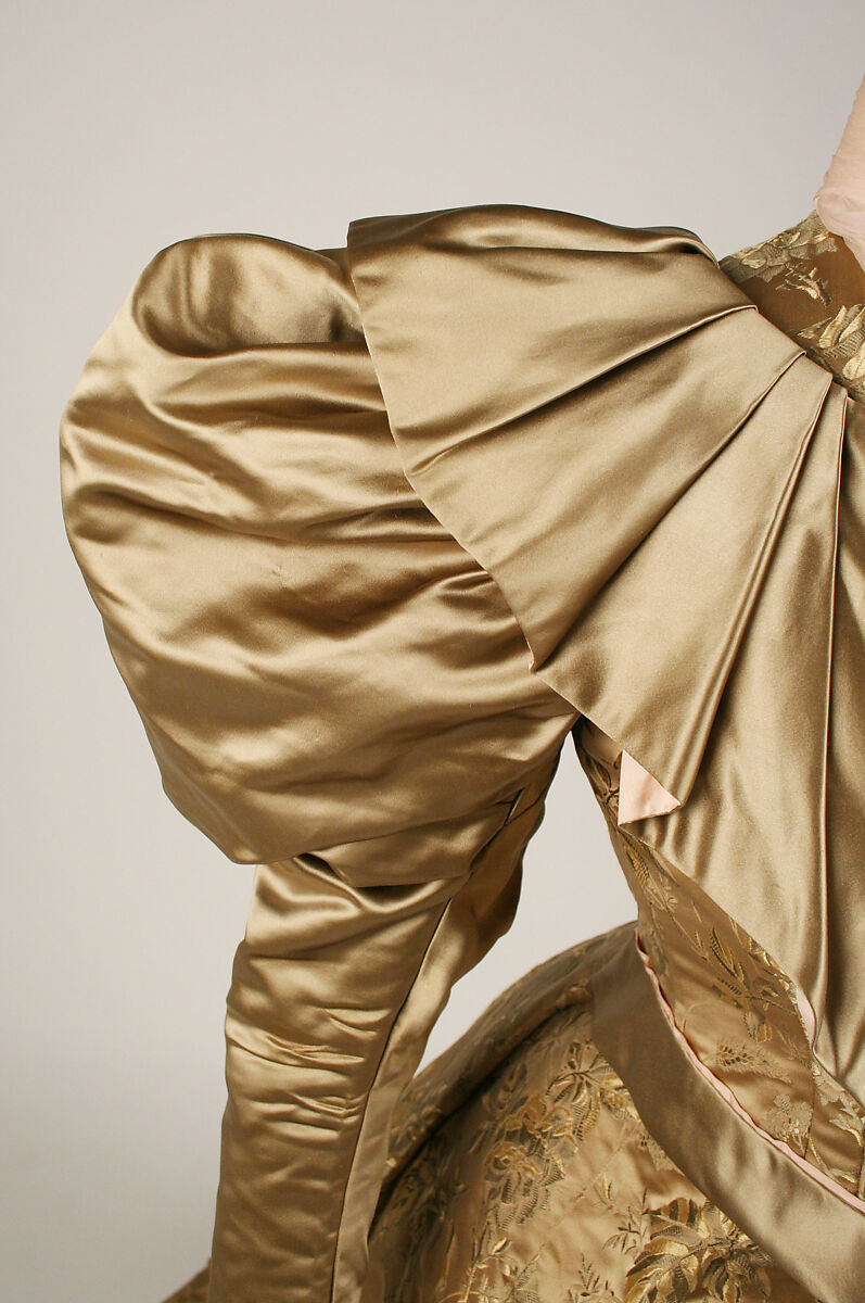 Dress, silk, probably American
