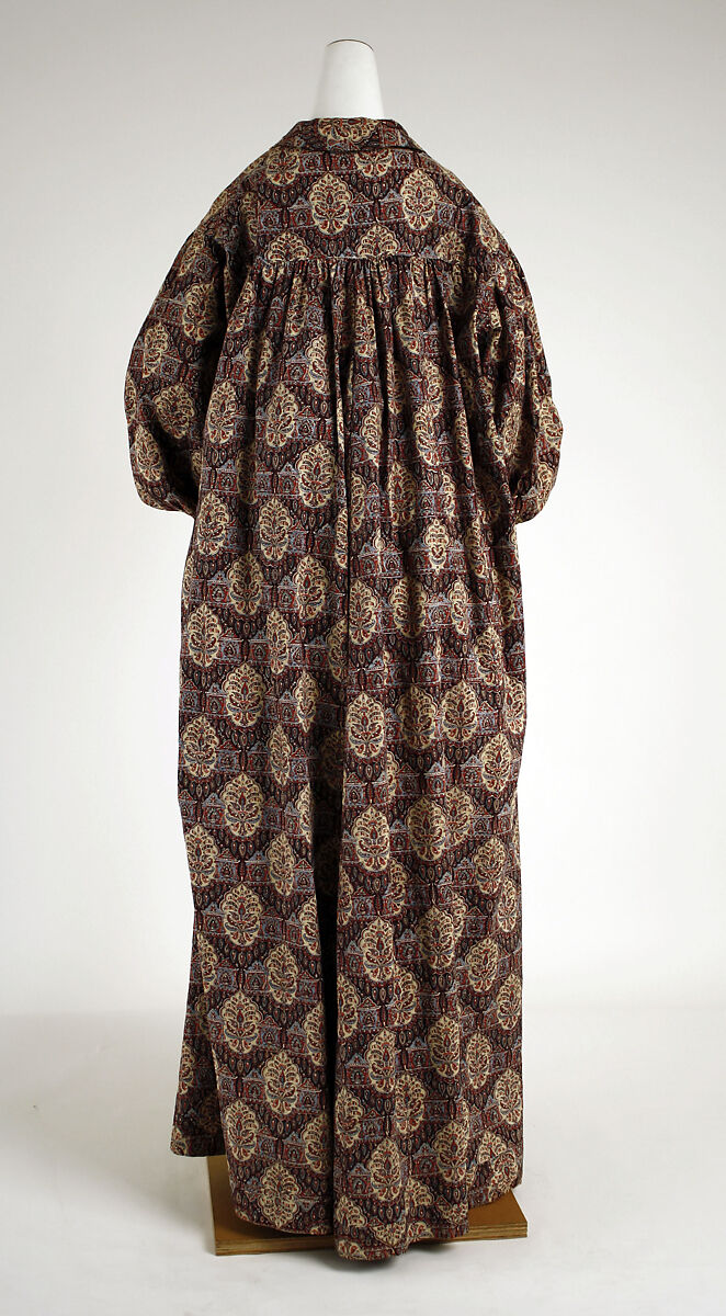 Dressing gown, cotton, American