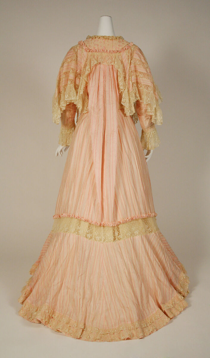 Dressing gown, silk, probably French