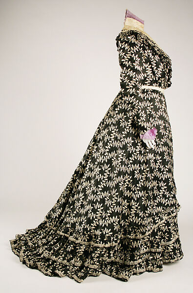 Afternoon dress, silk, American