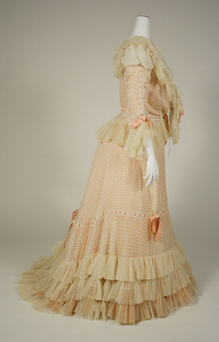 Dress, silk, American