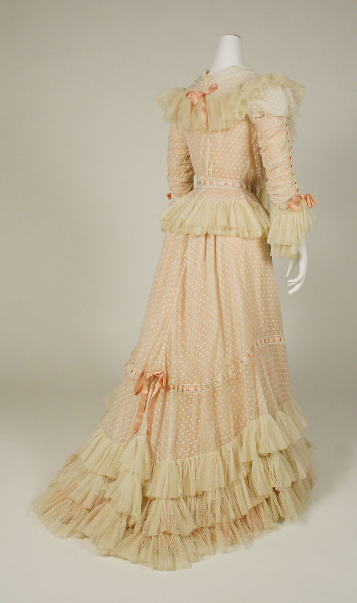 Dress, silk, American