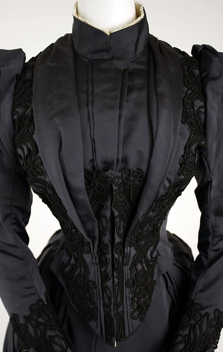 Dress, silk, American or European