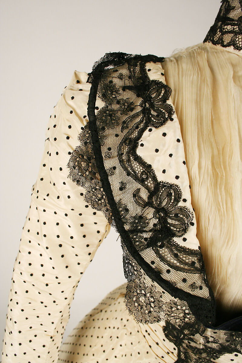 Afternoon dress, silk, American or European