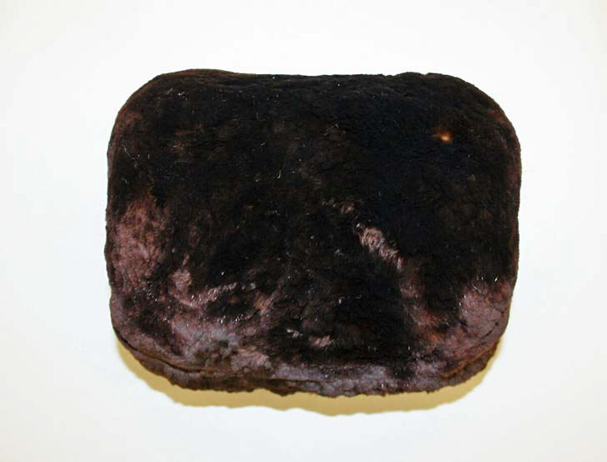 Ensemble, silk, fur, probably American