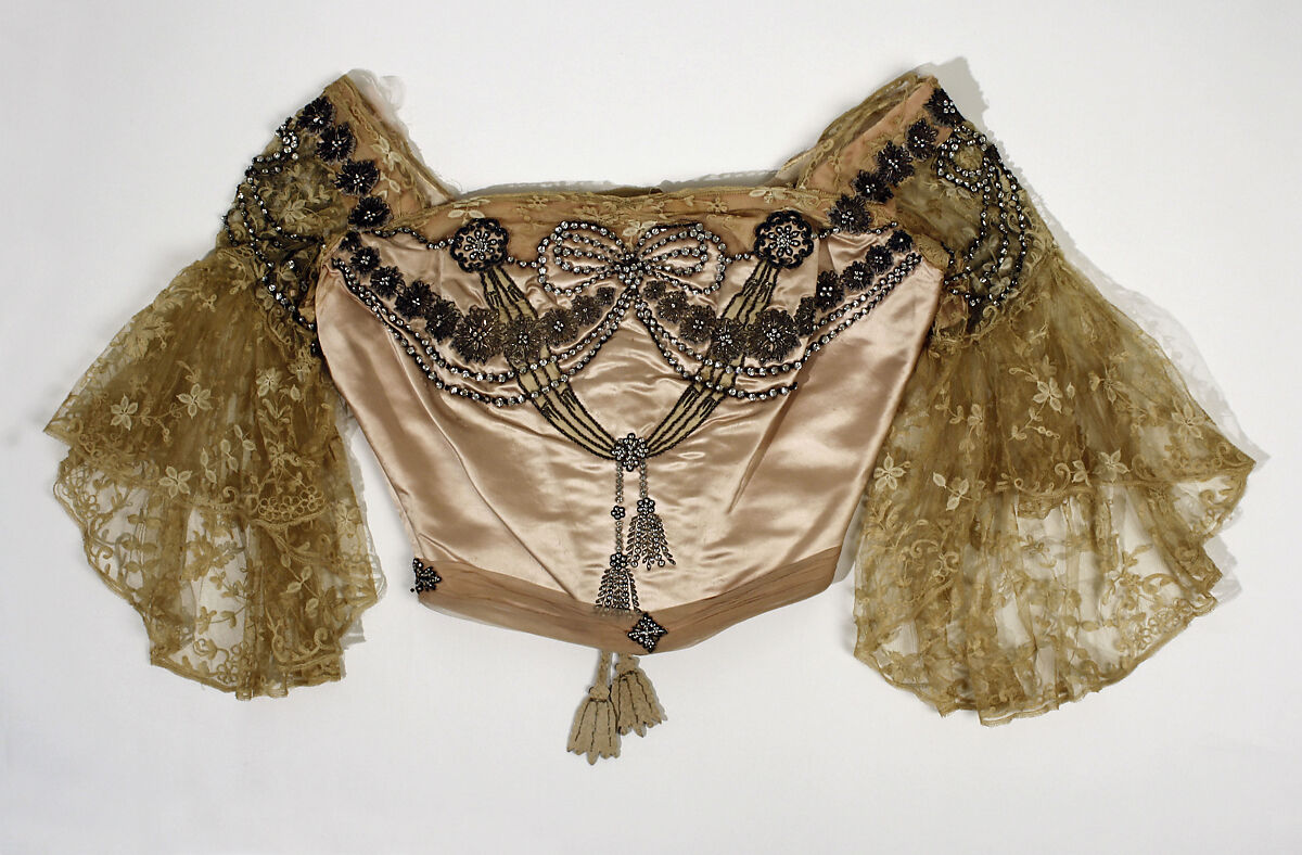 Ensemble, House of Worth (French, 1858–1956), silk, rhinestones, French 